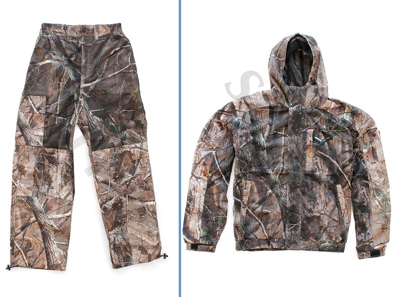 Pantaloni e giacca da caccia da uomo (tuta mimetica a due pezzi) stile mimetico